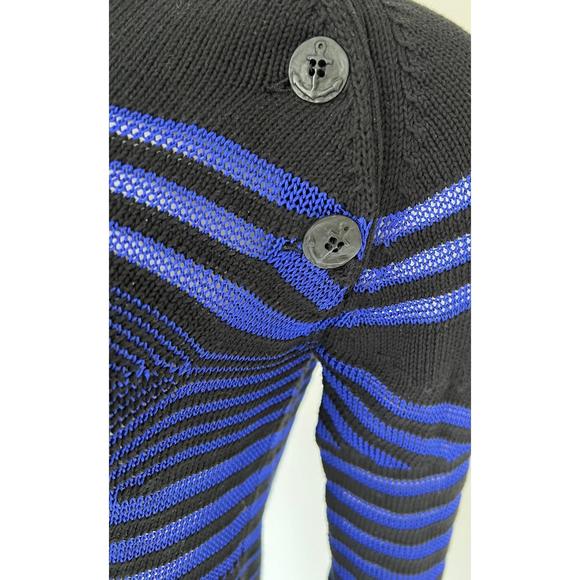 Jean Paul Gaultier - Cyber Baba Optical Stripe Sailor Sweater - S